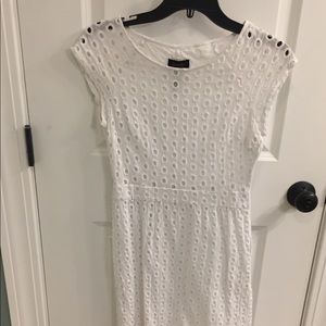 EUC white eyelet dress